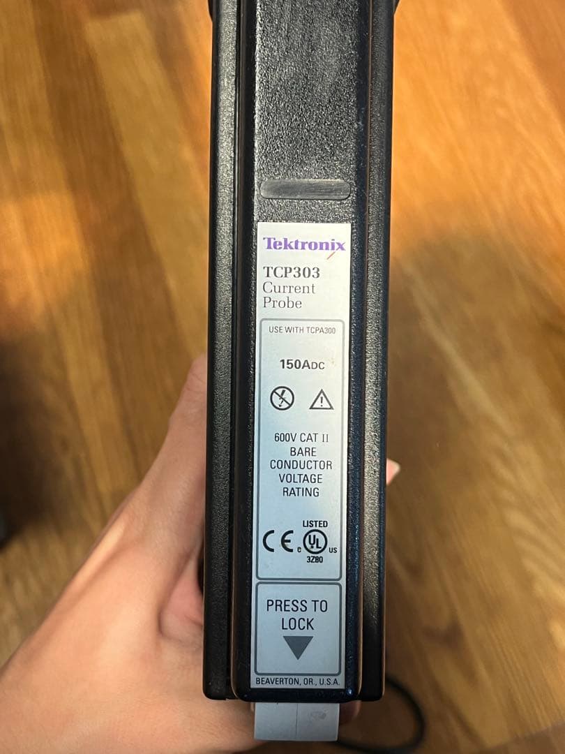 動作確認済Tektronix TCP303+TCPA300 電流プローブアンプ
