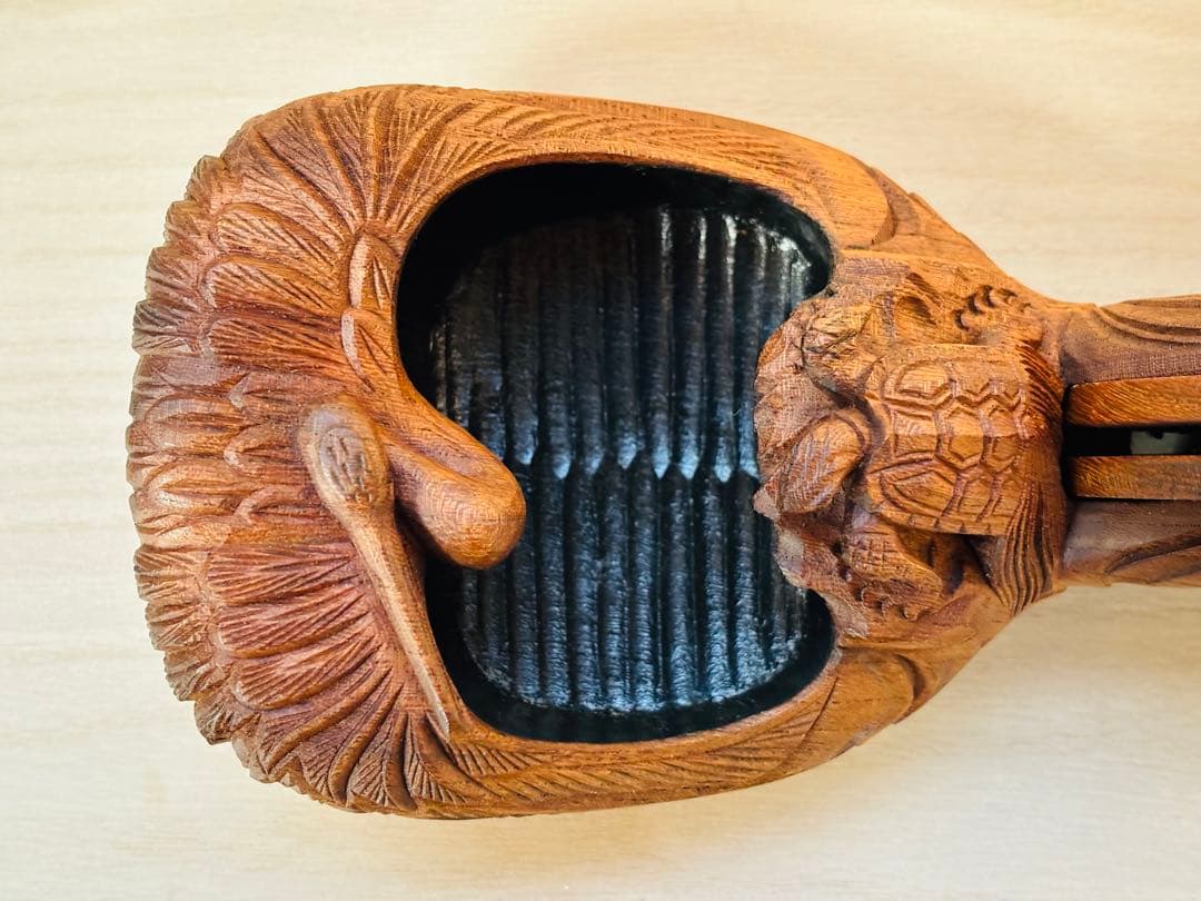 墨壺　在銘　坪源「成孝」作　大工道具　工芸品　すみつぼ　墨壷　墨つぼ　墨坪　木彫