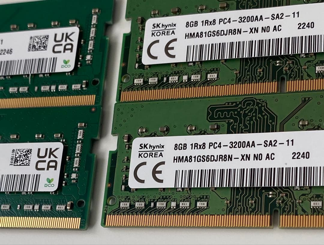 メモリー SK hynix (8GBx4)1Rx8 3200AA PC4 32GB