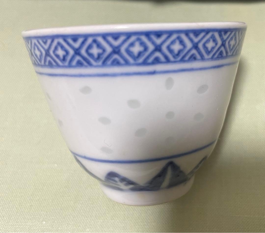 蛍焼き茶碗と茶托　煎茶道