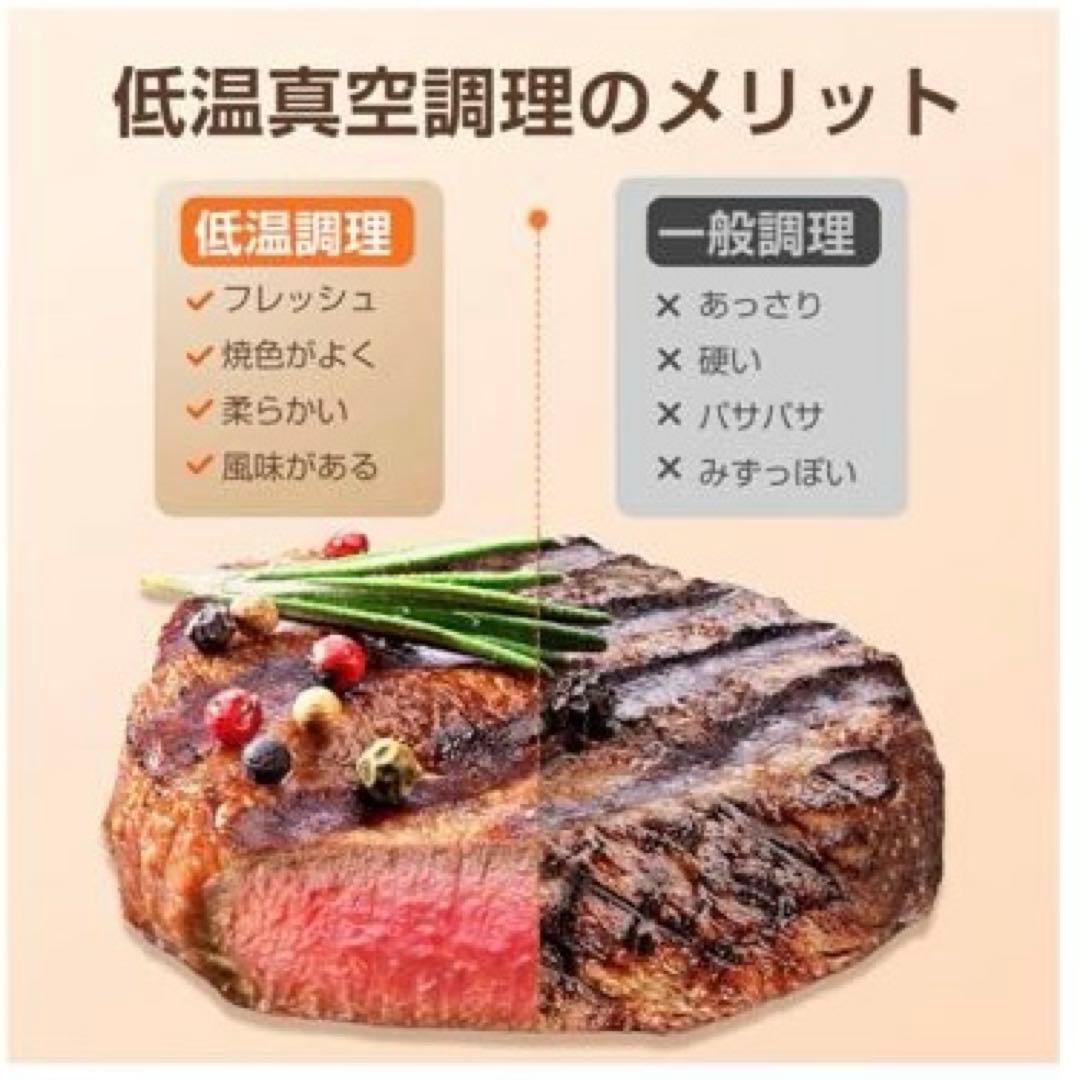 未使用）低温調理器 ハイパワー クリップ付き 予約機能付き