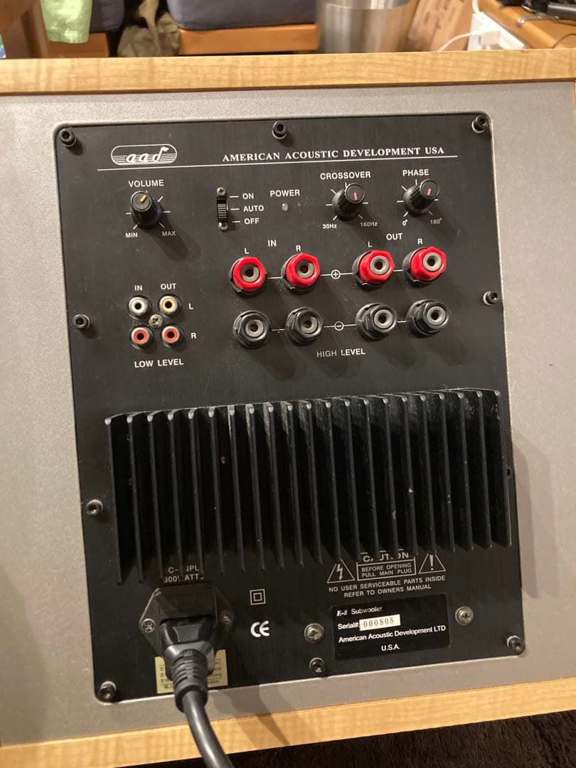 【美品・動作良好】AAD E-8SUB サブウーファー