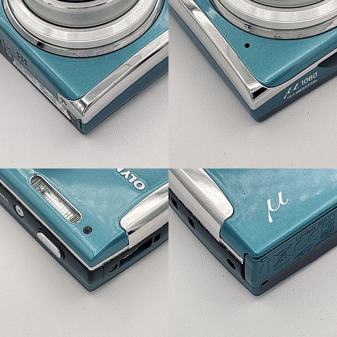 美品 OLYMPUS μ1060 コンデジ 10MP 光学7倍ズーム 付属品多数