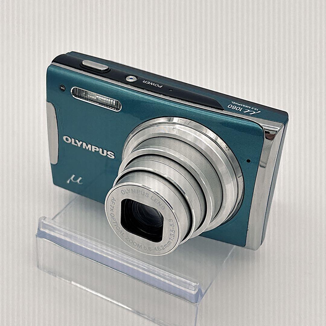 美品 OLYMPUS μ1060 コンデジ 10MP 光学7倍ズーム 付属品多数