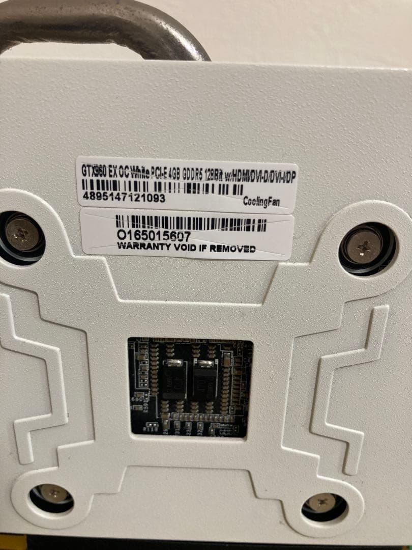 【ジャンク】galax gtx960 4GB 白　ホワイト