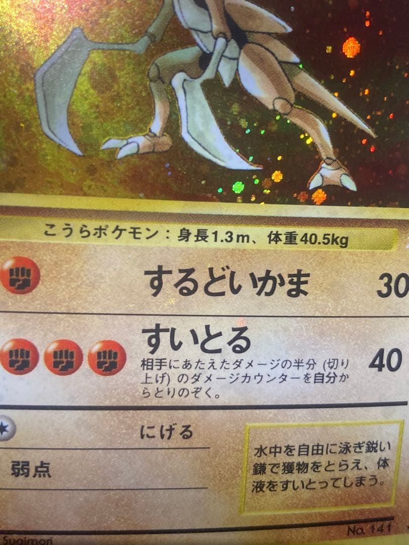 全面ホロ　全ホロ　カブトプス　旧裏　良品