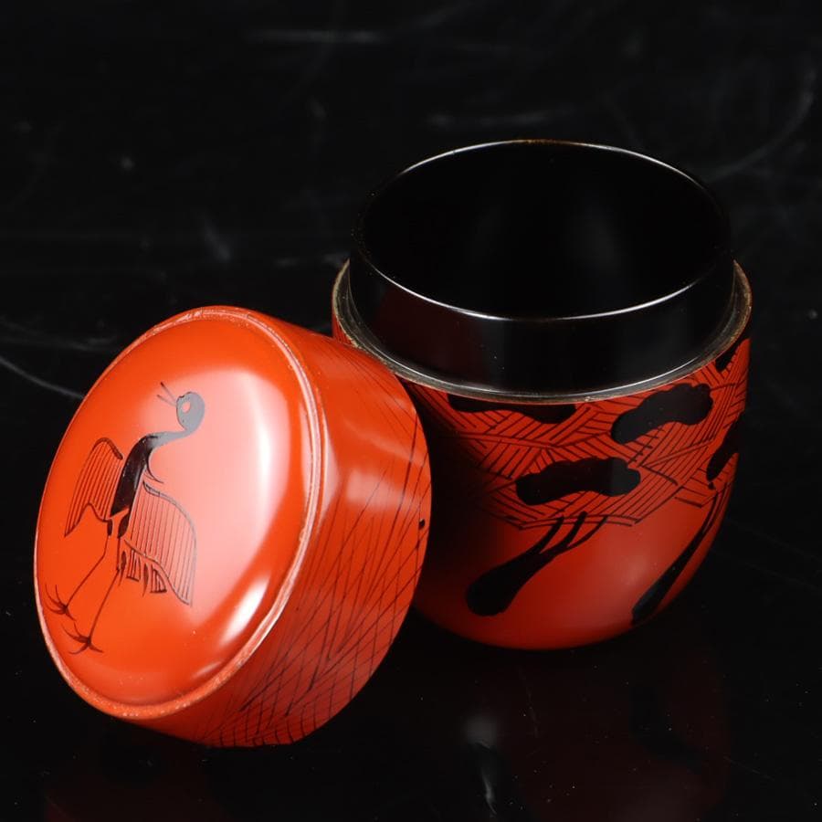 Y2975-2 茶道具 岡本陽斎 玄々斎好 あけぼの棗 共箱　　さ