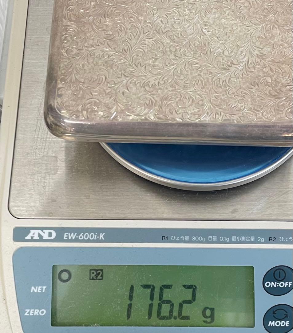 【TK】銀製 SILVER 950 スキットル176.2g 唐草模様