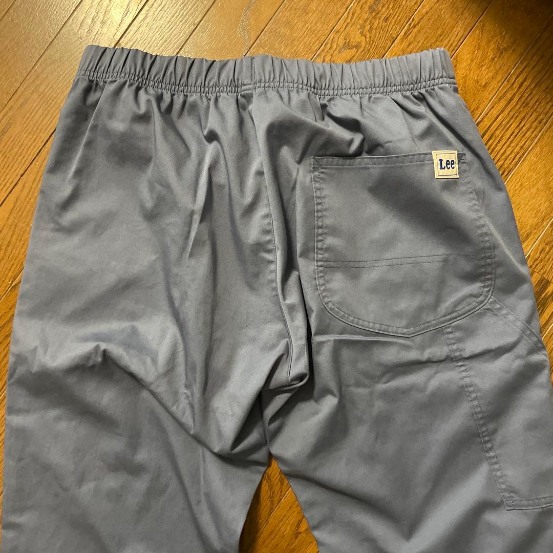 Lee スクラブ ナースパンツ ネイビー 白衣 上下 男女兼用 アンファミエ
