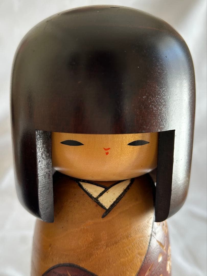 卯三郎 関口三作 こけし 幸 工芸品 民芸品 童女 着物 梅