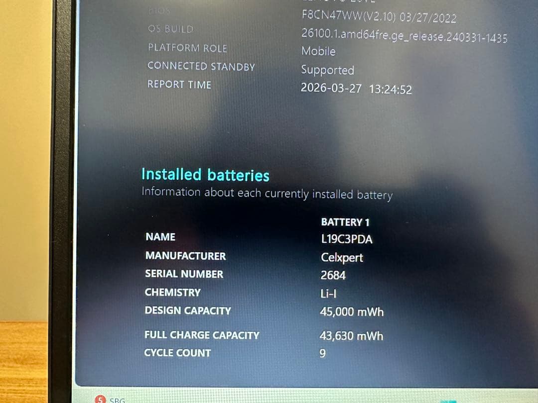 美品 Lenovo ノート　i5 gen 11, 多めストレージ