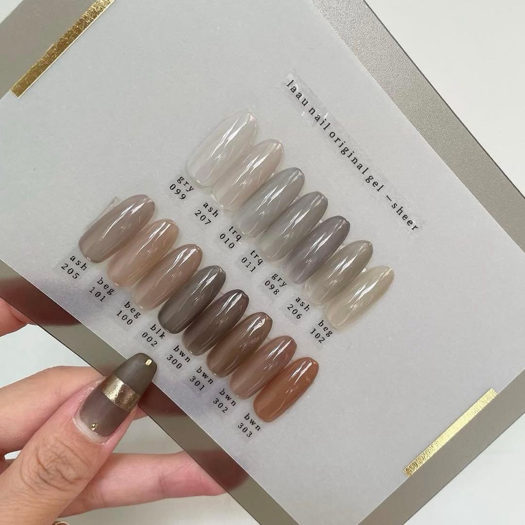 laaunail sheer15色 ジェルネイルセット
