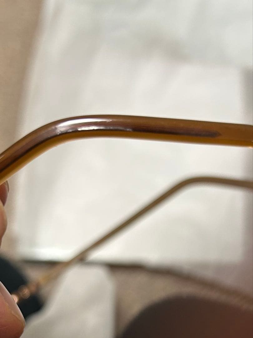 GUCCI GG 9582J メンズ　ブラウンメタルフレーム メガネ　度入り