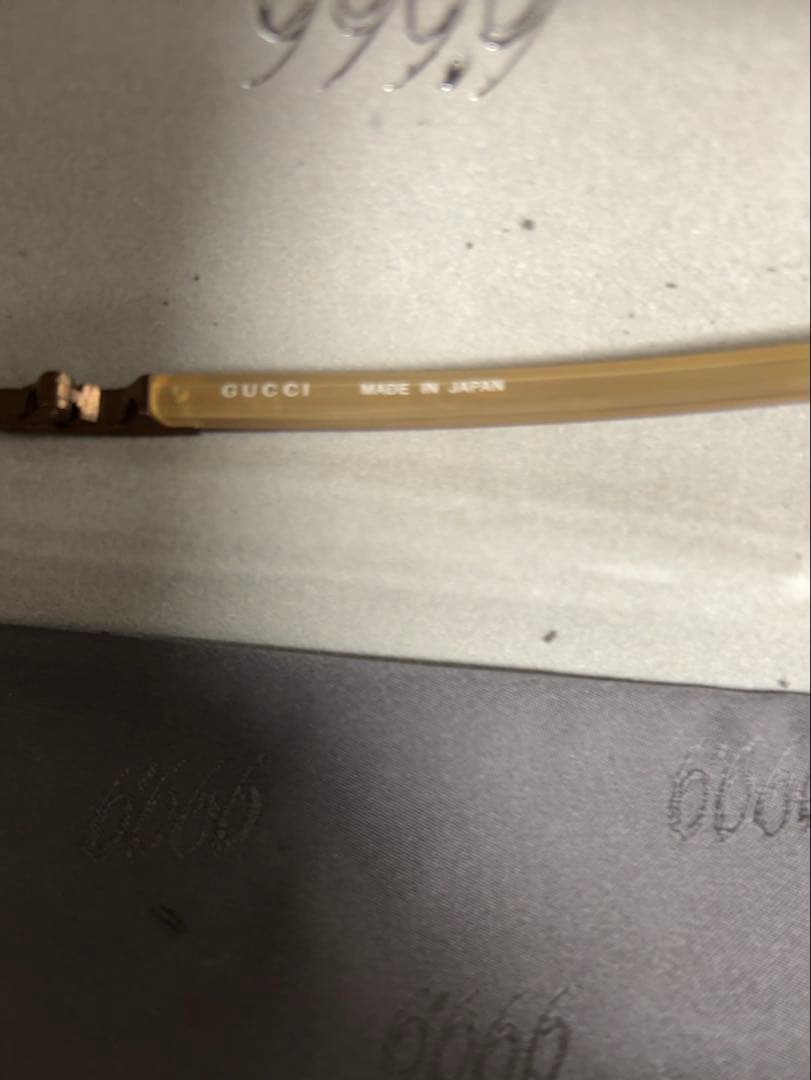 GUCCI GG 9582J メンズ　ブラウンメタルフレーム メガネ　度入り