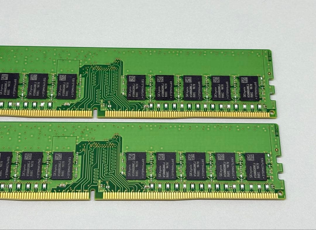 SKHYNIX DDR4 2666 ECC Unbuffered 16GBx2枚