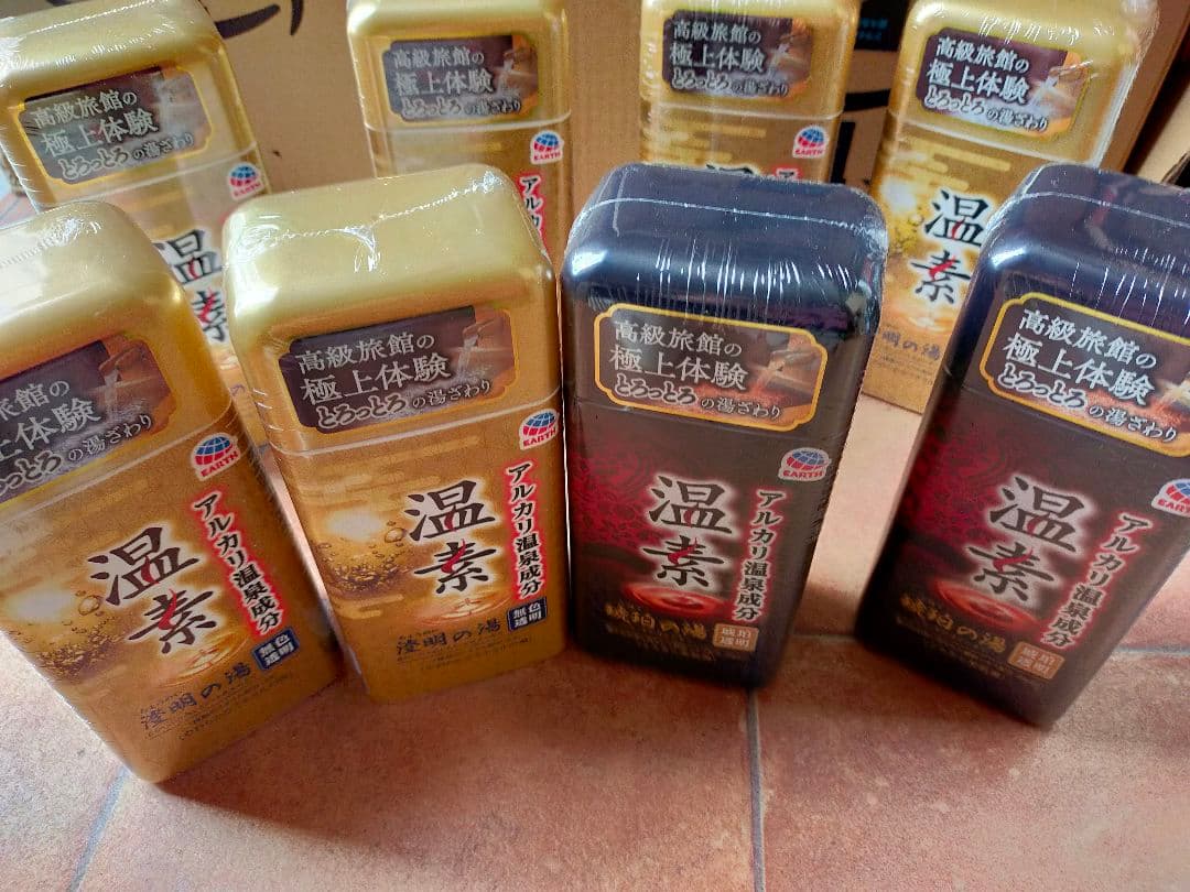 温素 澄明の湯 琥珀の湯 600gx8本&バスロマン バスラボ等　入浴剤計11本