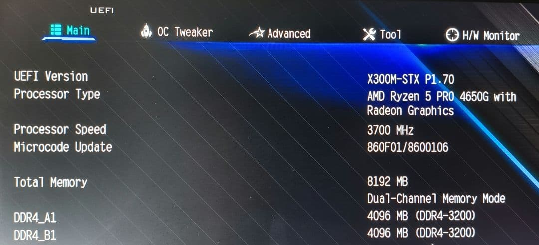 Windowsデスクトップ Asrock Deskmini X300