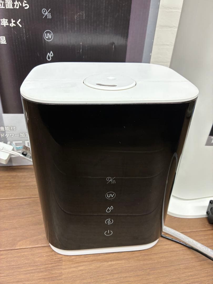 TOWERS湿度コントロール機能付大容量ハイブリッドタワー加湿器QS216-WH