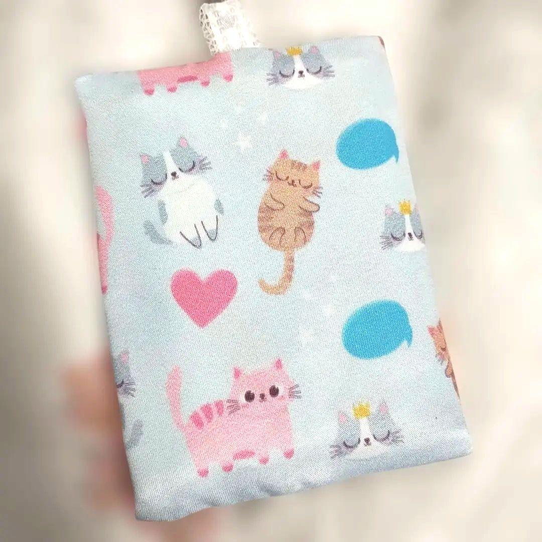 ポケットティッシュケース＆小物ミニポーチ 猫柄