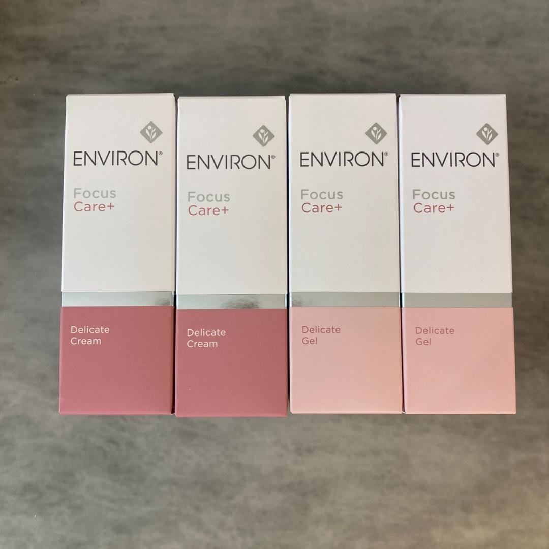 2本ずつ　エンビロン ENVIRON デリケート　クリームとジェル