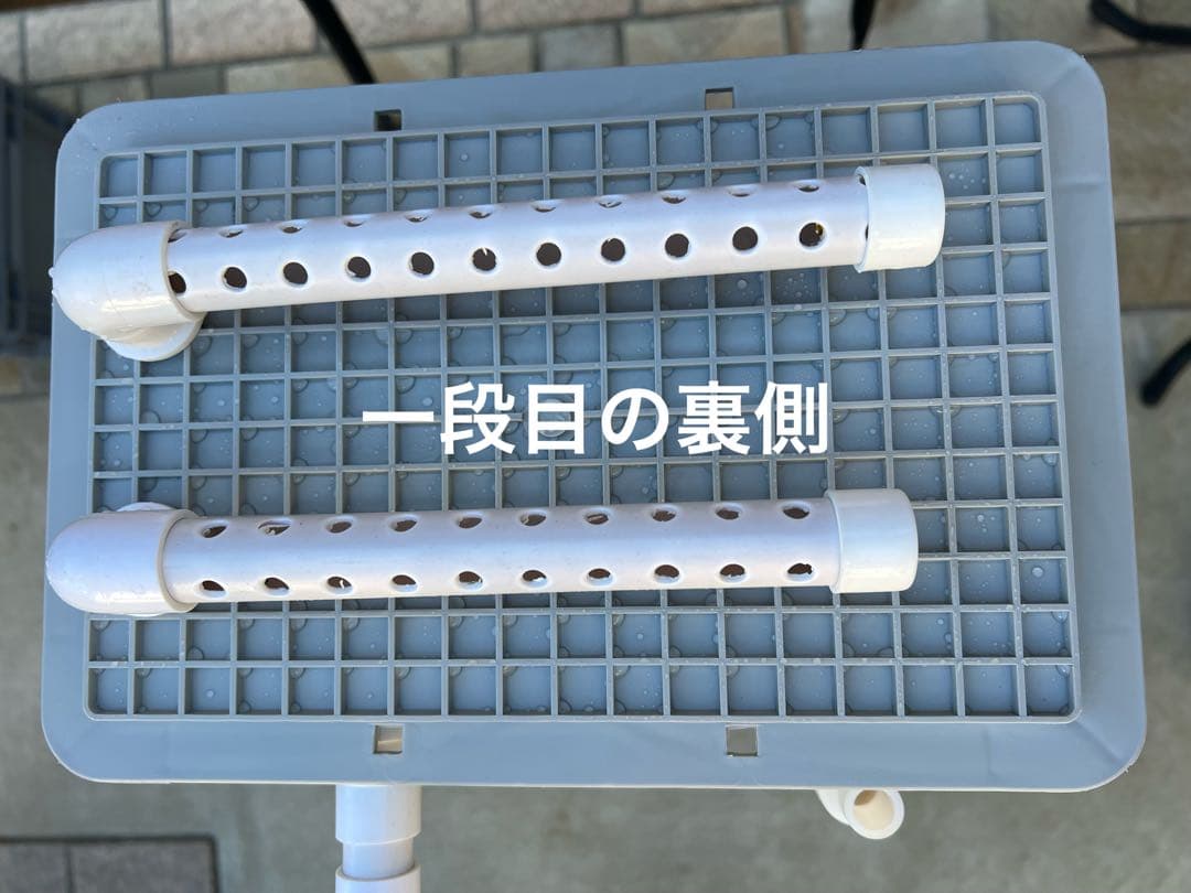 25w水中ポンプ濾過材2段付き　沈殿物理生物一体型濾過槽　水槽外部式濾過槽