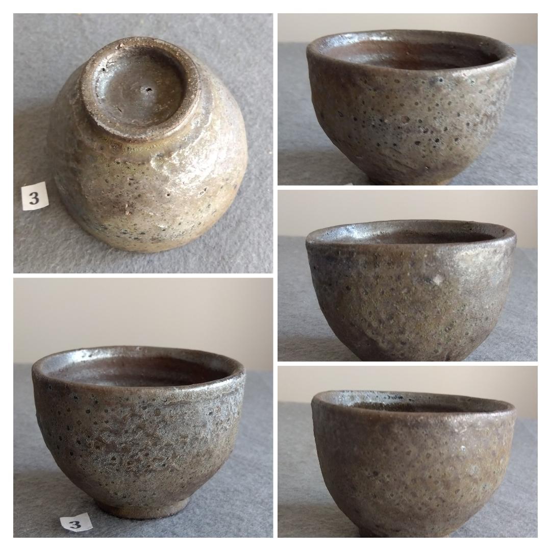 越前焼の名工　福嶋伸彦【ほたる窯】鉄釉逸品煎茶器揃