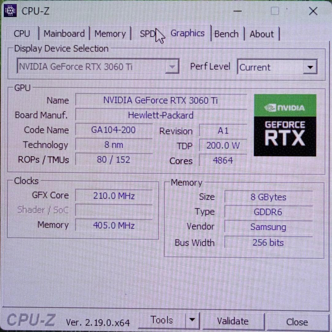 ゲーミングPC HP i7-10700F RTX3060Ti 64GB