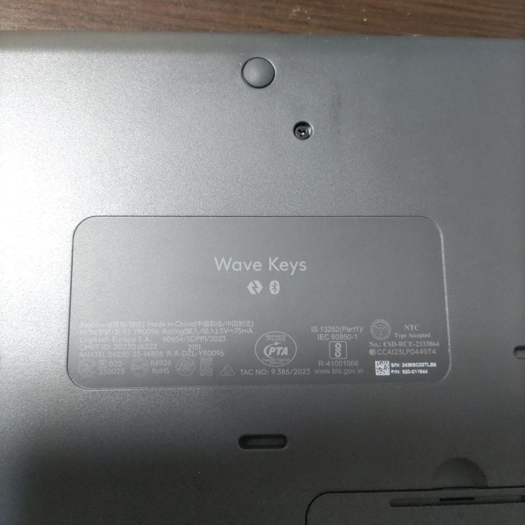 Logicool WAVE KEYS K820　ワイヤレスキーボード 日本語配列