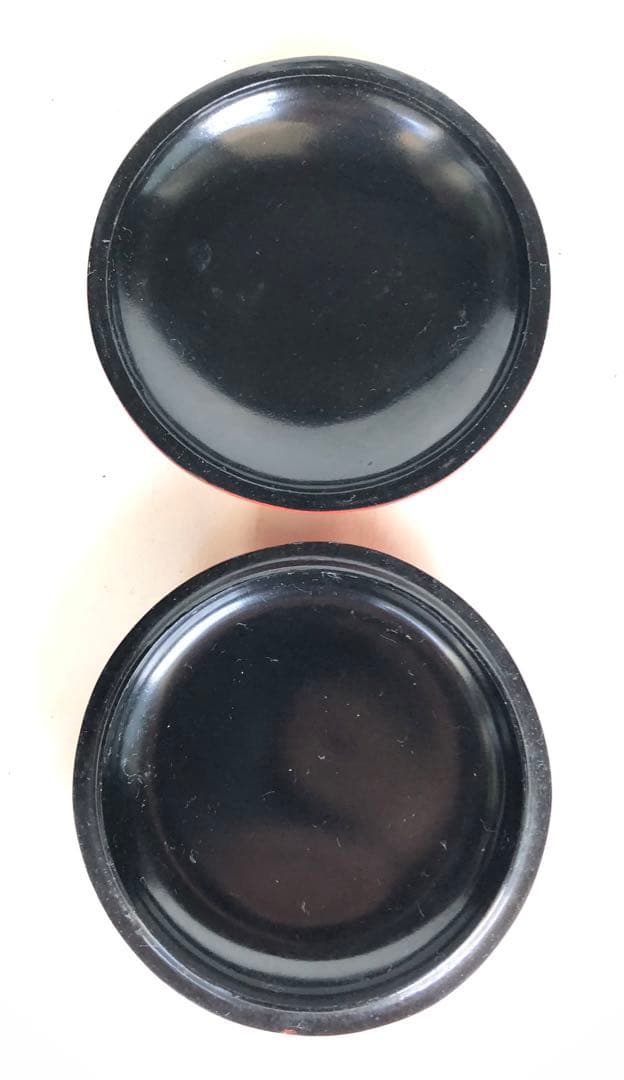 堆朱 香合 4点まとめて出品　　漆器