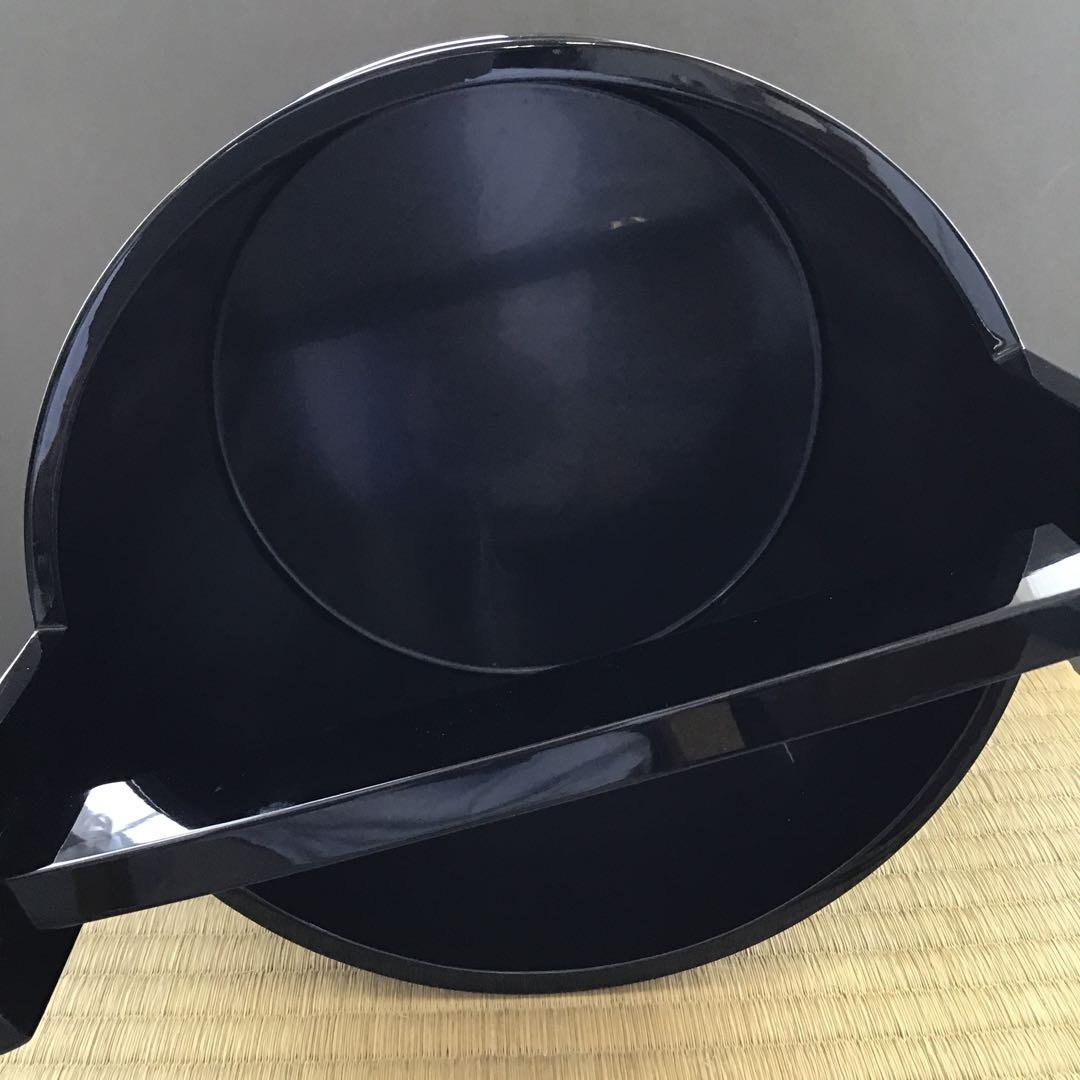 茶道具　手桶　真手桶　輪島塗　塗師　茶平一斎作　栞　共箱　S208TO