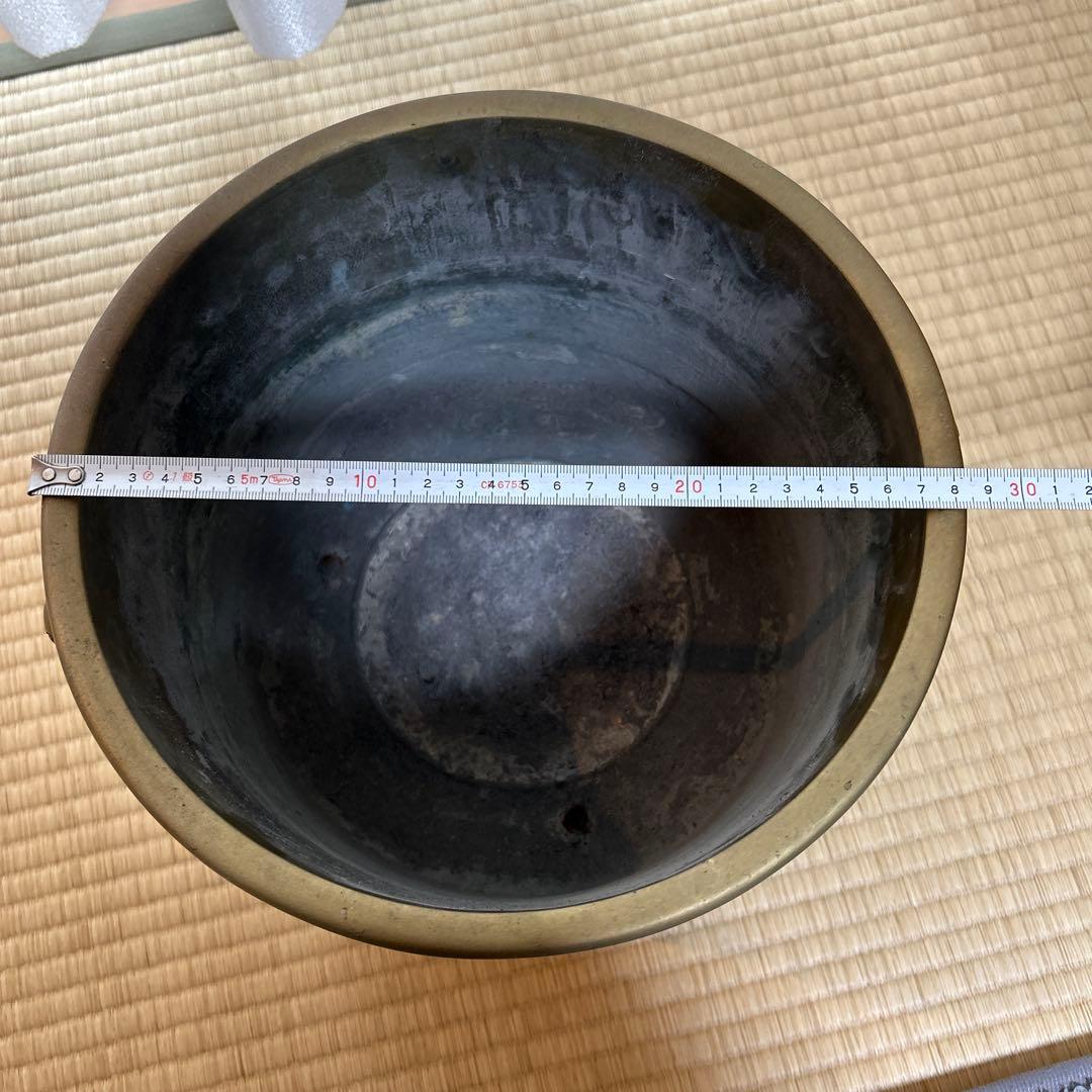 骨董品　火鉢　真鍮製