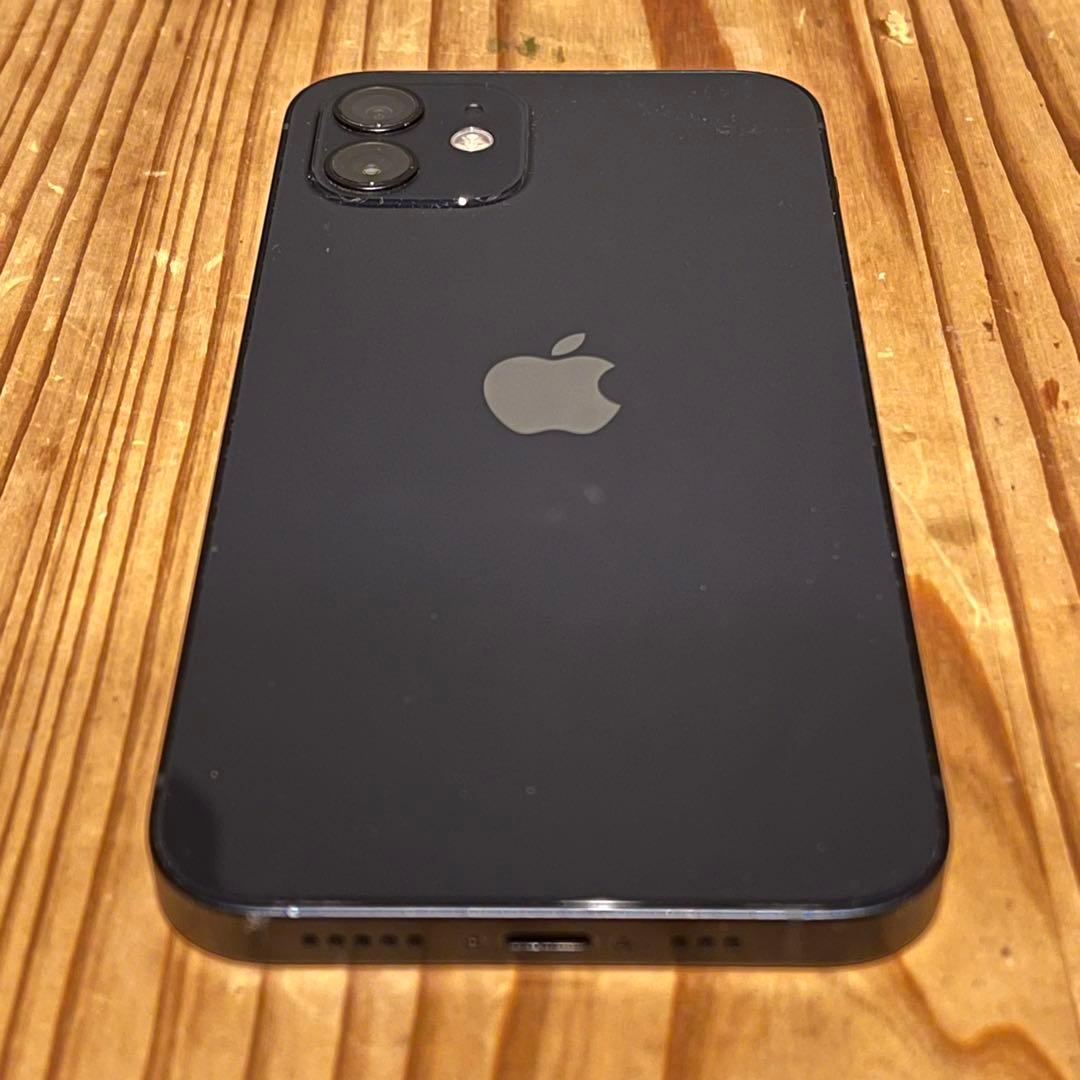 【美品/おまけ付/82%】iPhone 12 ブラック 64GB SIMフリー