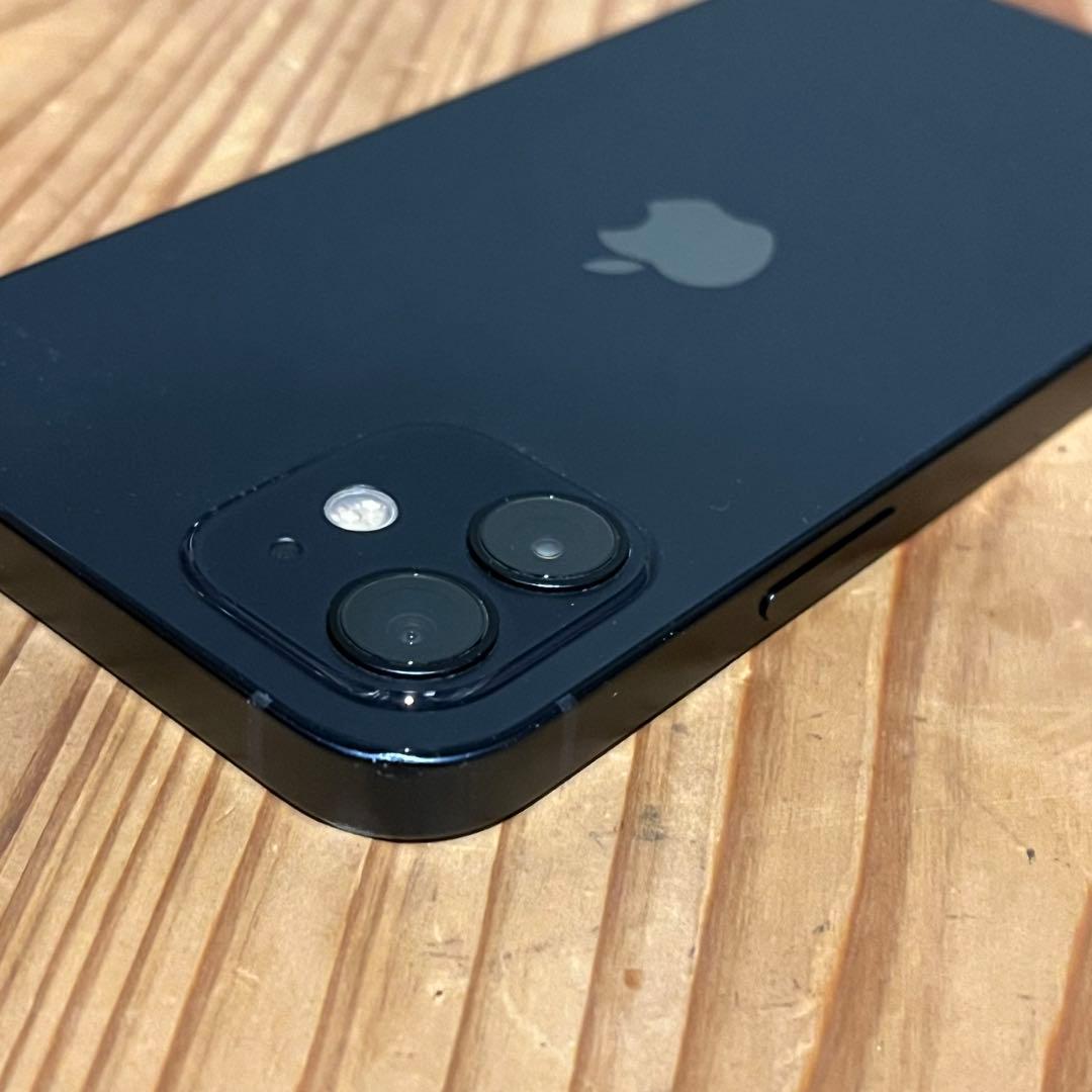 【美品/おまけ付/82%】iPhone 12 ブラック 64GB SIMフリー