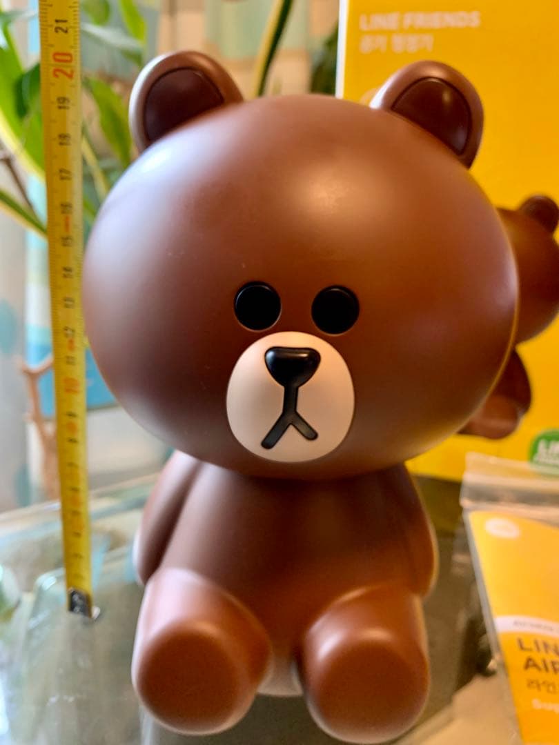 LINEフレンズ　ブラウン　空気清浄機能付き　新品　花粉対策