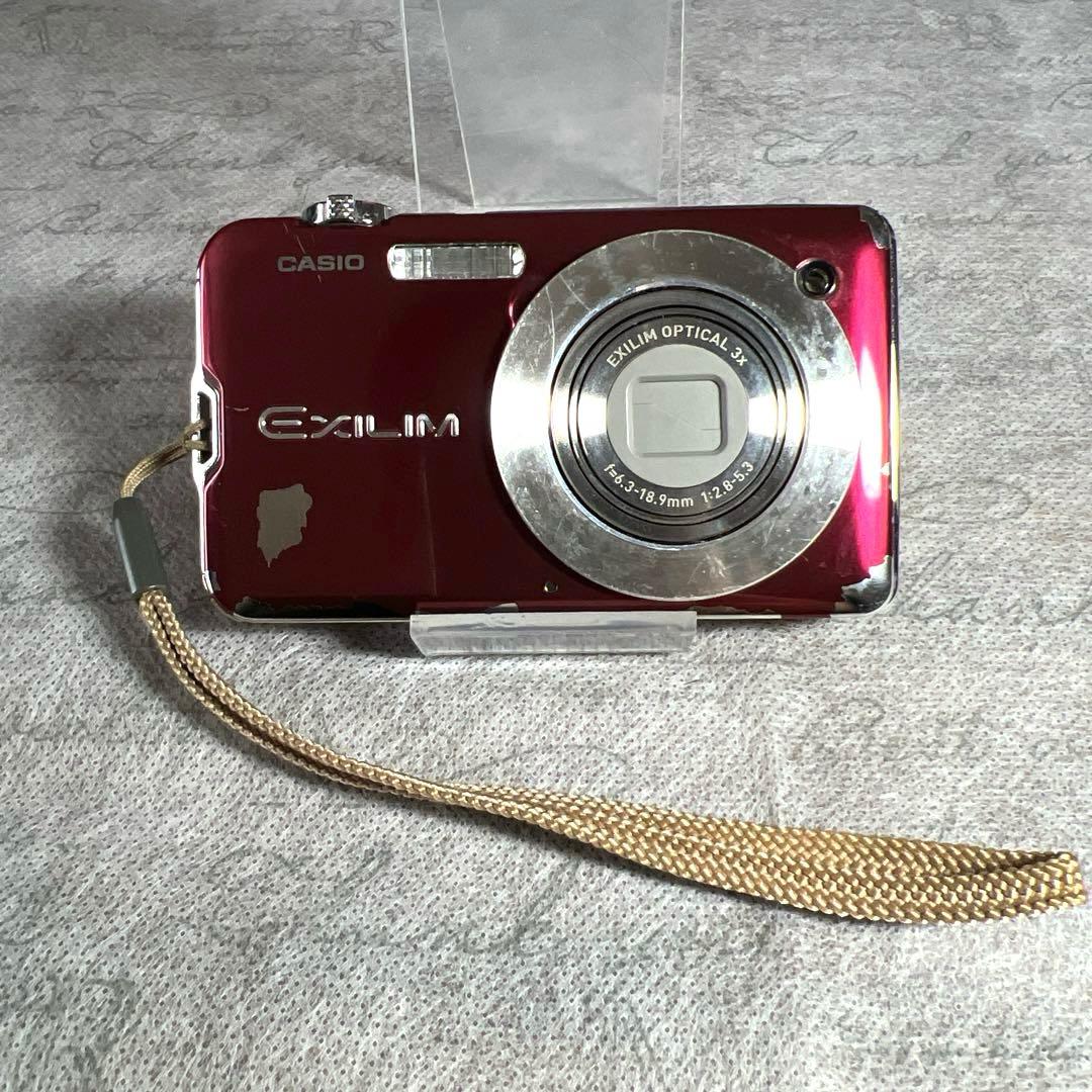 【稼働品】CASIO EXILIM コンパクトデジタルカメラ レッド