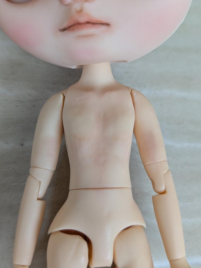 カスタムアイシードール　ミディサイズ　くるくるヘア　ピンク　ブラウン　ペア