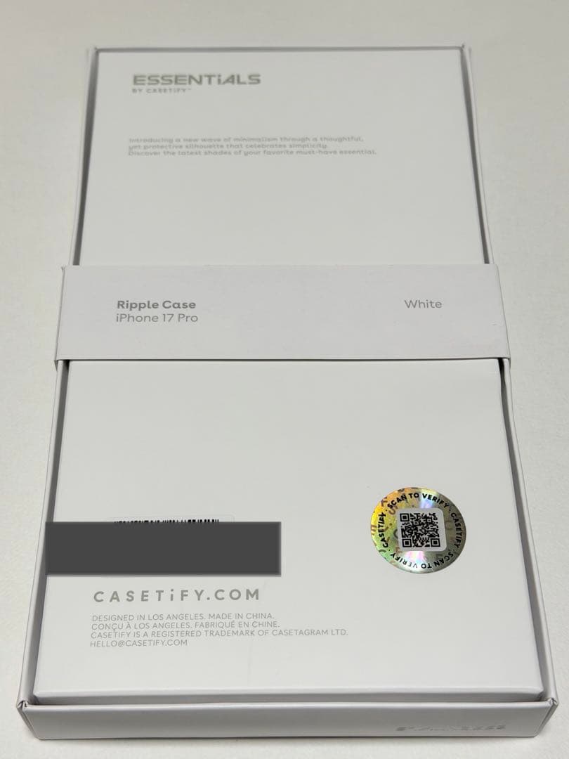 casetify ウェーブシリコンケース iPhone17pro ホワイト