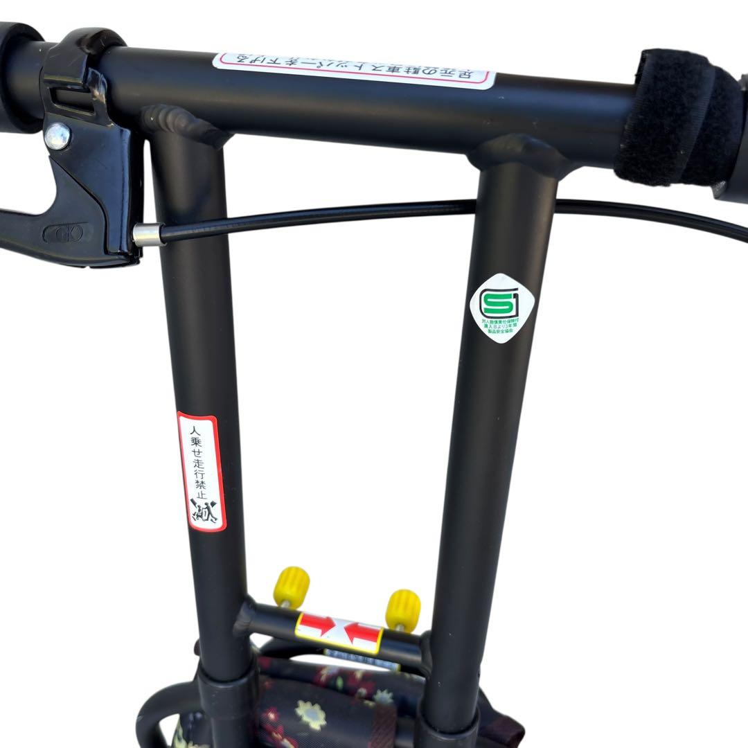 【美品】シルバーカー SICP01 フラワーブラック　テイコブ　TacaoF