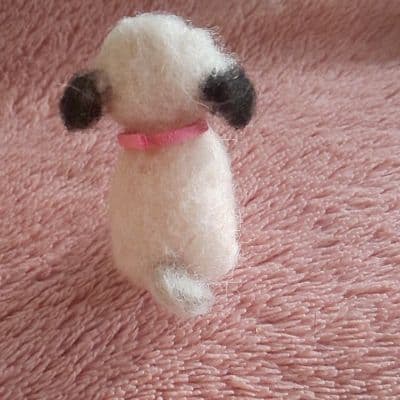 羊毛フェルトハンドメイド パグ