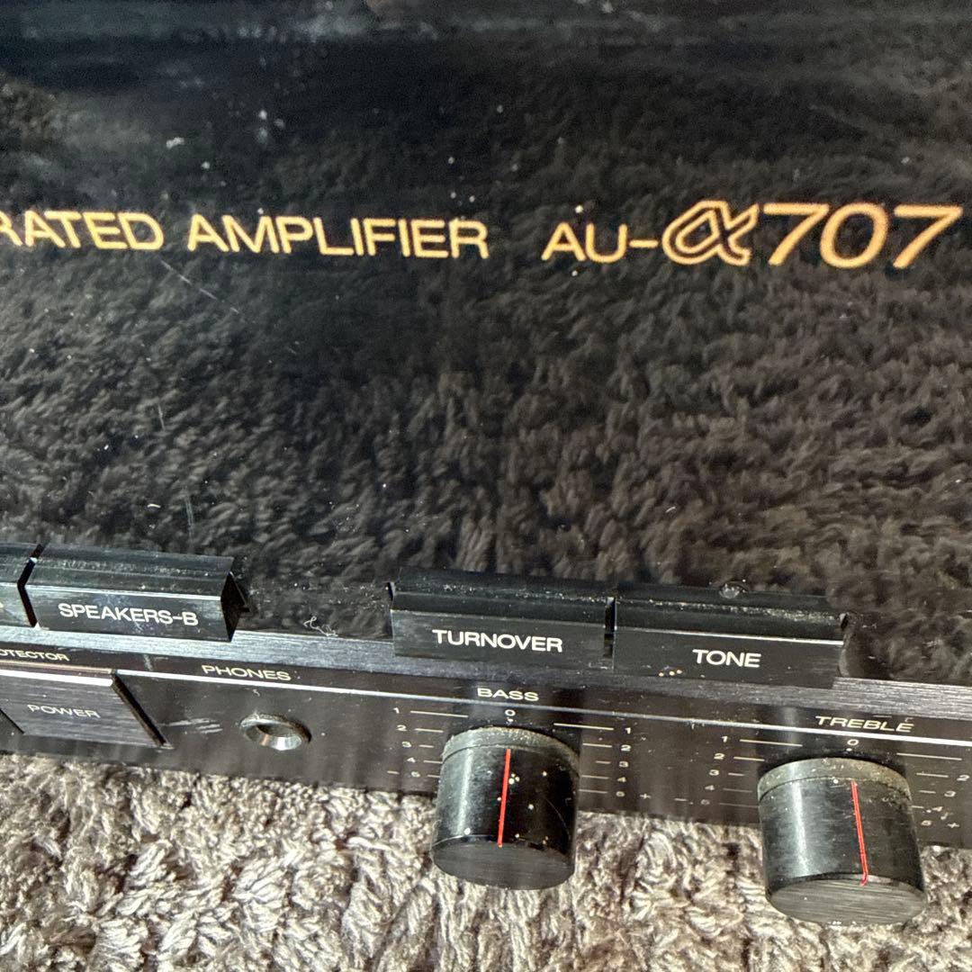 レトロ　オーディオ　アンプ　山水　Sansui AU-α707 動作品