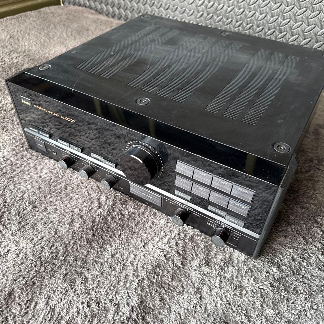 レトロ　オーディオ　アンプ　山水　Sansui AU-α707 動作品