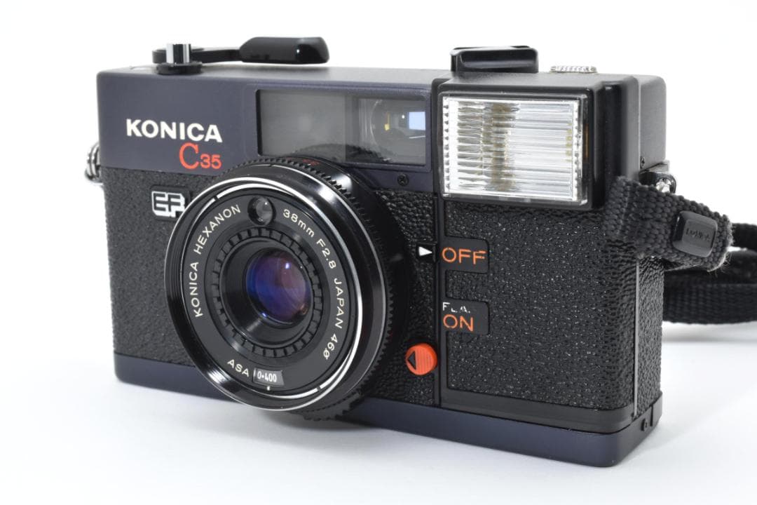 #665★稀少品★Konica C35 EF コンパクトフィルムカメラ