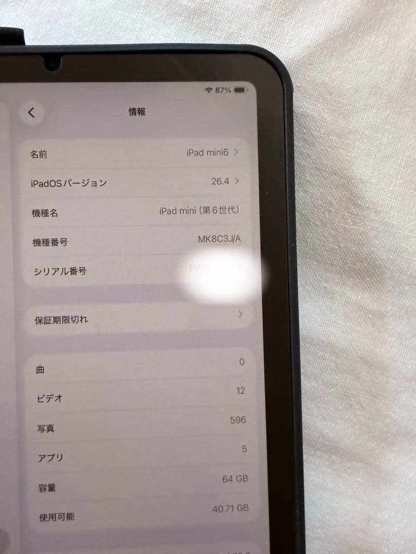 ipad mini6 セルラー 64GB SIMフリー