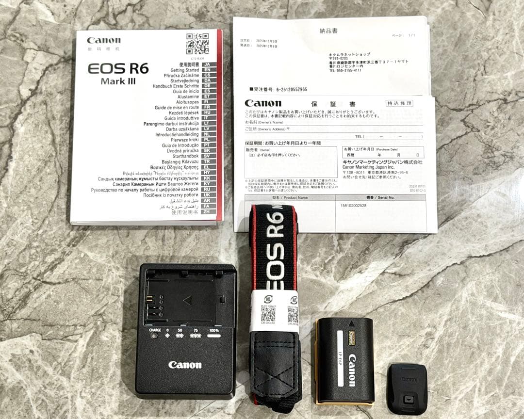 【箱付き/ 新同品】Canon EOS R6 Mark III ミラーレスカメラ