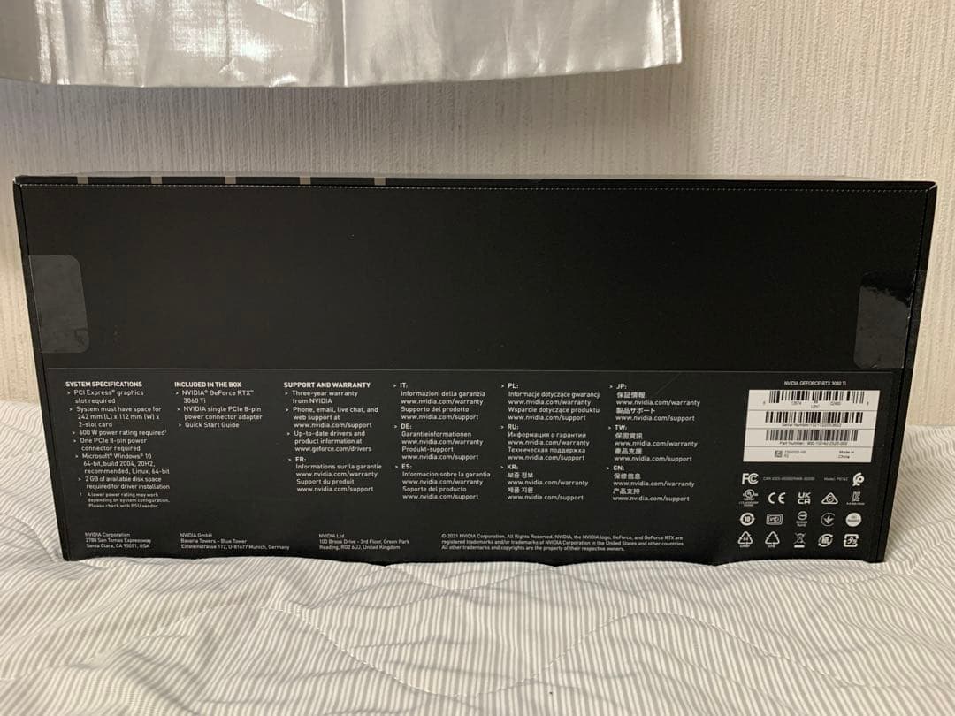 グラフィックボード・グラボ・ビデオカード NVIDIA GeForce RTX 3060 Ti FE