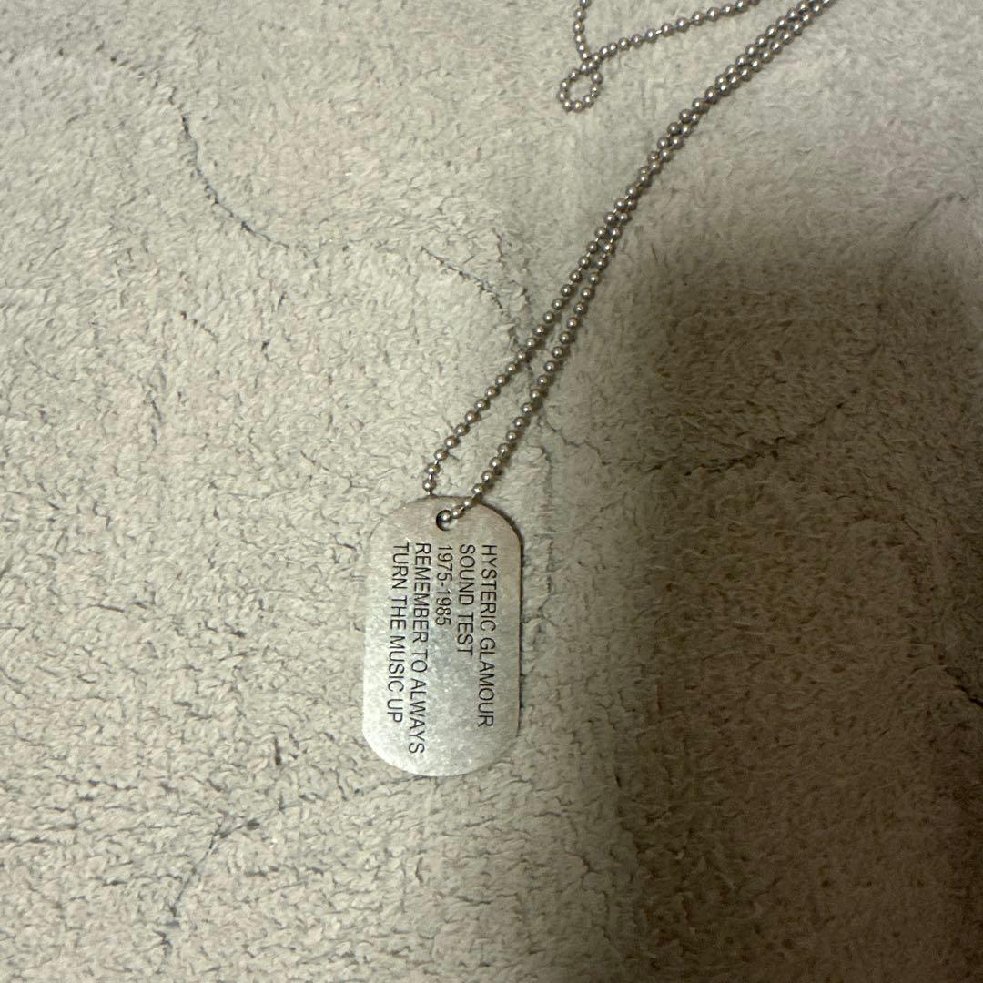 HYSTERIC GLAMOUR ドッグタグネックレス