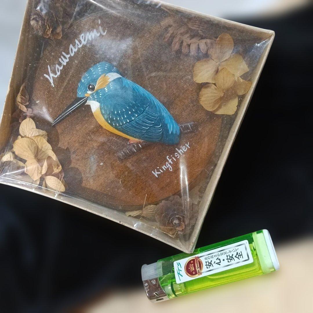 184.壁かけ、カワセミ、極小品