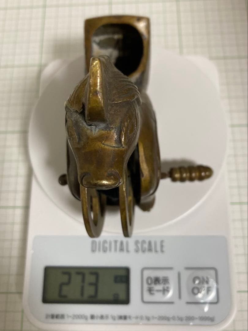 銅製　魔除け　墨壺