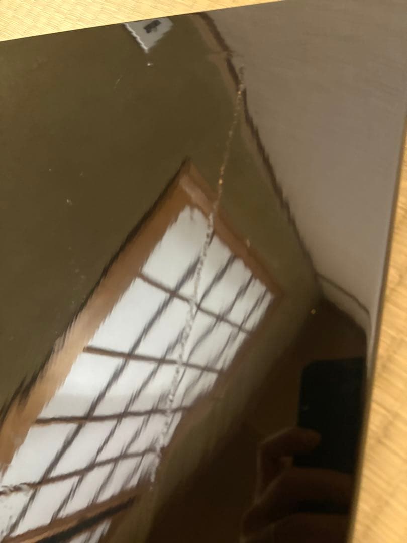 ★中古品★茶道具　真塗長板　宗伝之形　藪内透月斎書付