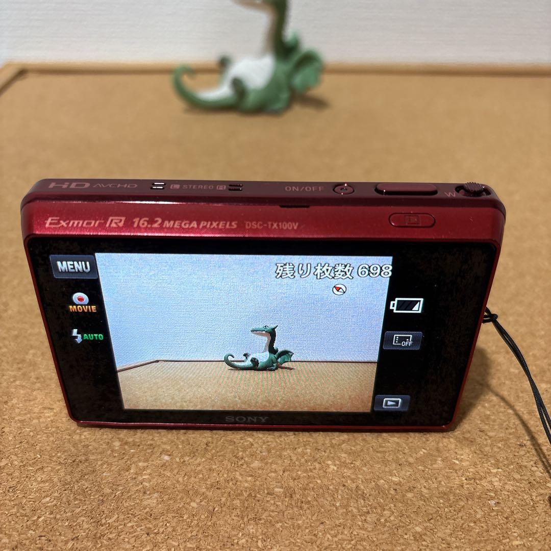 SONY Cyber-shot DSC-TX100V レッド